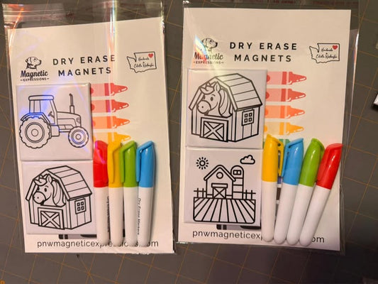 Dry Erase 2 Pack Farm Set
